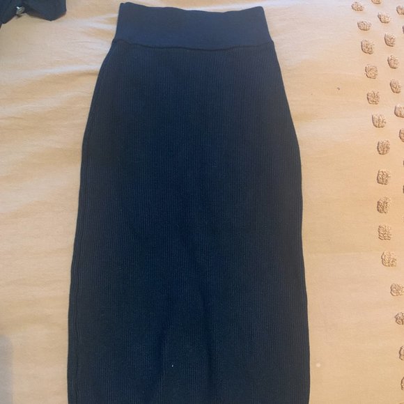 Pencil ribbed skirt - Picture 1 of 2